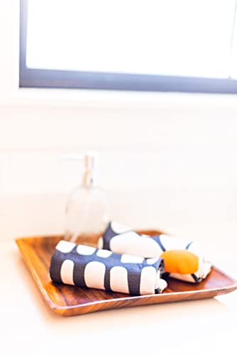 Kitchen Towels, Dish Towels for Kitchen, 2 Pc Kitchen Towel Set | Microfiber Waffle Towels, 16 x 26 inches, with Hanging Loops, Reusable Tea Towels, Cute Kitchen Towels - 2 Pack - color: Gray