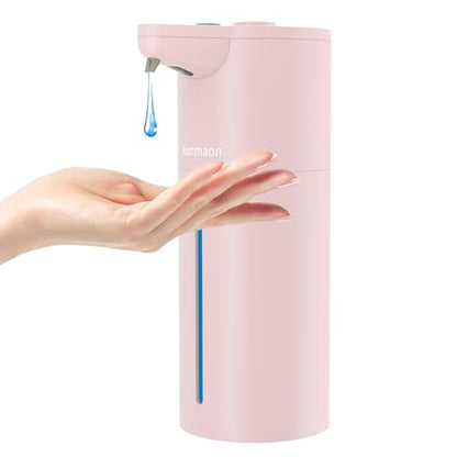 Automatic Soap Dispenser Touchless, Modern, Kitchen & Bathroom, Hands-Free, Adjustable Volume, Long Battery Life, Compatible with Thick & Thin Soap, Easy for Toddlers, Clog-Free, Pink - color: Matte Pink