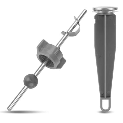 2pcs Pop Up Stopper Assembly with Plug for Price Pfister & Popular Band | Sink Drain Parts, Bathroom Sink Stopper Replacement, Pivot Ball Rod & Plug, Durable Sink Drain Repair Kit, Grey & Grey - color: Grey,grey