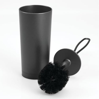 iDesign Toilet Brush and Holder for Bathroom, Matte Black | for Bathroom - color: Matte Black