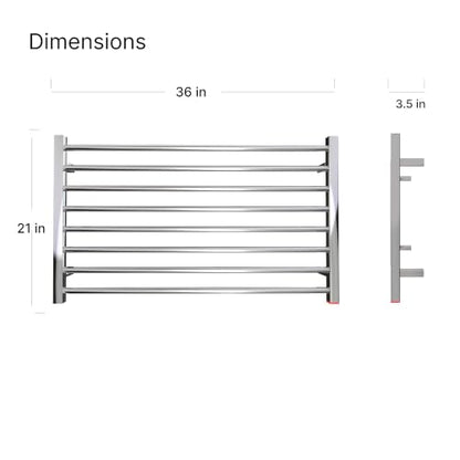 Heated Towel Rack, Towel Warmer with Timer, Wall Mounted hot Towel Warmer Rack for Bathroom, Hardwired or Plug-in Models Wide Towel Heater