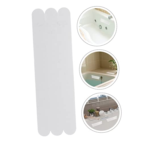 ABOOFAN 6pcs Slip Strips for Bathtubs Showers Stairs Transparent Adhesive Bath Treads for Safety Smooth Surfaces - size: 6 pcs