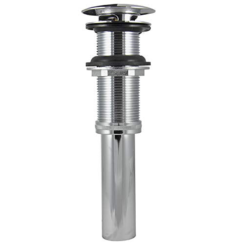 Danco 89461A Decorative Push-Button Sink Drain without overflow, Chrome - color: Chrome, style: without Overflow