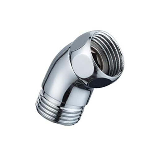 Shower Elbow Adapter for Handheld Shower Head 45 Degree Connectors Stainless Steel Construction Polished Chromes Finish - color: Short