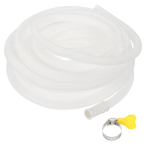 PATIKIL 49.2ft Air Conditioner Drain Kit, Universal AC Drain Hose Connector Hose with Clamp Rubber Adapter for Mini-Split Window AC Unit Dehumidifier Faucet - size: 49.2ft