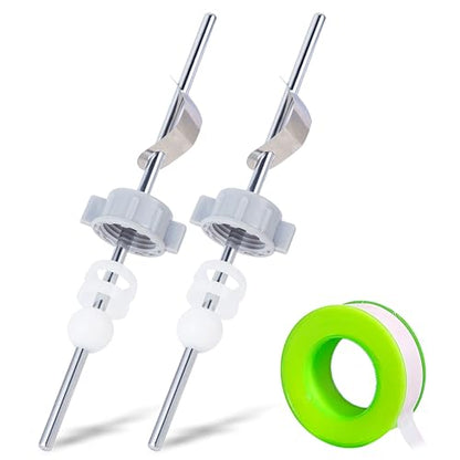 Lavatory Pop-Up Center Piece Assembly,Pop-Up Drain Repair Kit,Fits Most Popular Brands,Replacement Bathroom Sink Pivot Rod,15MM Ball, Chrome（2PCS） - style: 2PCS