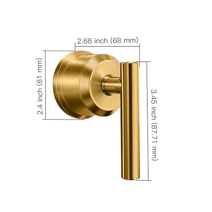 All Metal Replacement for Moen Tub/Shower Lever Handle, Compatible with Moen Posi Temp Shower Handle and for Cartridge,Single Handle Faucets for Adjust Water Volume and Temperature,Retro Gold - color: Retro Gold