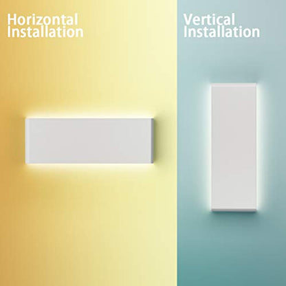 Aipsun 15.75in Matte White Modern Vanity Light Up and Down LED Vanity Light for Bathroom Wall Lighting Fixtures (White Light 5000K) - color: White, size: 15.8 inch, style: 5000K