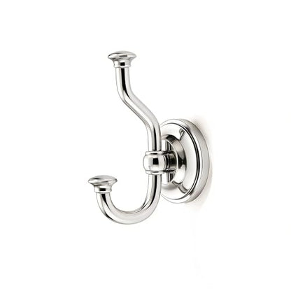 1 Pack 4-1/2 Inch Zinc Alloy Polished Nickel Towel Hooks | Solid Metal | Wall Mount | Robe Hooks | Coat Hooks | For Bathroom, Shower, Bedroom, Entryway | Bathroom Hardware Accessories - color: Polished Nickel