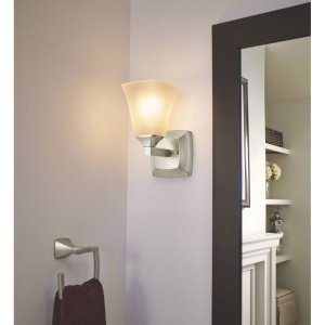 Moen Voss Collection Brushed Nickel Bathroom Hand Towel Ring, Wall Mounted Open Towel Ring, YB5186BN - color: Brushed Nickel, size: 11.61 x 2.83 x 6.81 inches