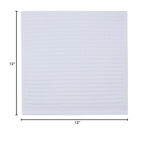 White Washcloths, Cotton Dish Cloths, 8 Pack,12”x12” | Soft Kitchen Washcloths Wash Rags, Double Deck Small Hand Towels For Kitchen, Absorbent Dish Cloths For Washing Dishes - color: White