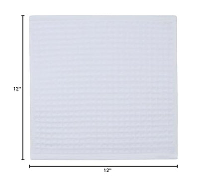 White Washcloths, Cotton Dish Cloths, 8 Pack,12”x12” | Soft Kitchen Washcloths Wash Rags, Double Deck Small Hand Towels For Kitchen, Absorbent Dish Cloths For Washing Dishes - color: White