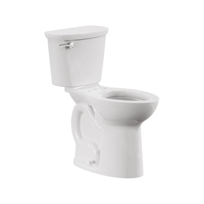 American Standard Cadet PRO Two Piece Round Toilet, 1.28 GPF, White - size: 10" rough-in