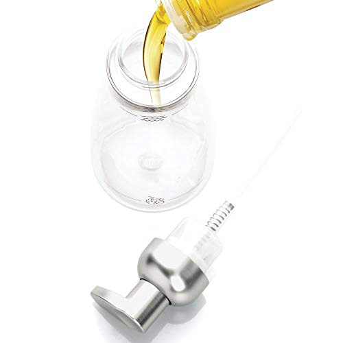iDesign Foaming Soap Dispenser, Clear and Brushed Nickel | For Kitchen, Bathroom, Sink, Vanity - color: Clear/Brushed Nickel, style: Pack of 1