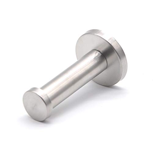 Stainless Steel Wall Mount Single Coat Hook Heavy Duty Towel Hook for Living Room,Bathroom Robe Hook with Screws(4PCS) - color: Small