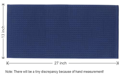 Mia's Dream Cotton Bathroom Hand Towels Set,3 Pack,13" x 27", Navy Blue | Quick Drying Hand Towels for Bathroom & Kitchen, Thin Bath Towels and Washcloths Sets, Soft Face Towels - color: Navy Blue (Hand Towel：13" X 27")