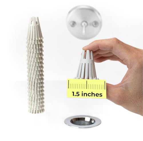 Disposable Mini HairClaw 20 Pack | Extra Small Bathtub Hair Catcher Strainer Trap for 1.5 inch Tub Drain | Eco-Friendly Bioplastic - size: X-Small