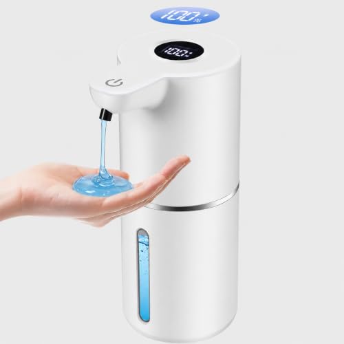 Automatic Liquid Soap Dispenser, Touchless Rechargeable, 350ml, White - color: White