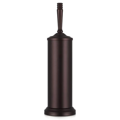 Bronze Toilet Brush and Holder Set, Toilet Bowl Brush and Holder | Heavy Duty Toilet Brush for Bathroom, Stainless Steel Toilet Cleaner Brush,Deep Cleaning,Space Saving,Covered Brush - color: Bronze