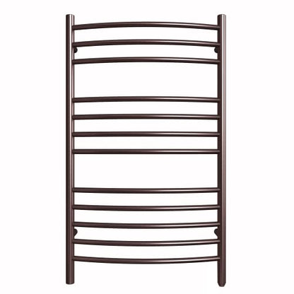 Towel Warmer, Heated Towel Rack, Plug-in/Hardwired Venetian Bronze | 304 Stainless Steel Large 12-Bar Towel Warmer With Plug-In Or Hardwired Installation And Venetian Bronze Finish - color: Venetian Bronze