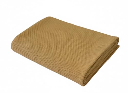 Waffle Bath Towel, 30.5x58 INCHES, 100% Natural Organic Cotton, GOTS Certified Super ABSORBANT & Quick Dry, NO SOFTENERS, Environment Friendly (Apple Cinnamon) - color: Apple Cinnamon