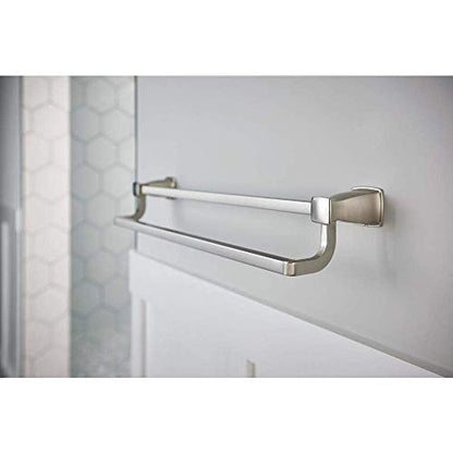 Hensley Brushed Nickel 24IN Double Towel BAR