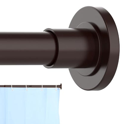 CorkLatta Bronze Shower Curtain Rod 31 to 104 Inch,1 Inch Diameter Adjustable Spring Tension Curtain Rod No Drilling Stainless Steel Telescoping Rod,No Rust | 1 Inch Diameter Stainless Steel Tension Curtain Rod Non slip, No Drill Shower Rods for Bathroom,