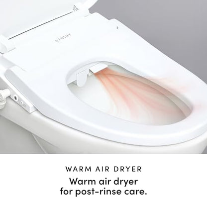 TUSHY Cloud+ Electric Bidet Toilet Seat with Remote, Heated, Elongated | Personal Settings, Instant Warm Water, Air Dryer, Automatic Deodorizer, Night Light, Soft-Close Lid, GFCI Outlet Required - style: Cloud+ Elongated w/Remote