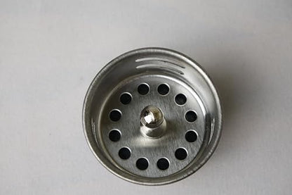 APEX RV Sink Drain with Removable Stainless Steel Strainer, fits (2 1/2 inch) Sink Opening, Fits (1 1/2 inch) Pipe Diameter for RV, Camper, Trailer, Marine Vessel, Cabin, and Bar Sink.
