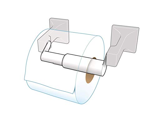 Standard Toilet Paper Holder Extender, White | Extra-Large Rolls Perfect for Double, Triple Rolls in Regular or Ceramic Bathroom Wall Holders - color: White