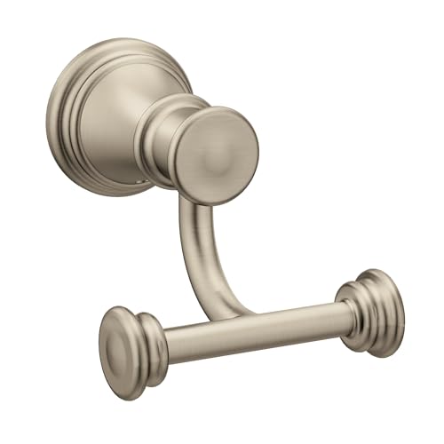 Moen Belfield Brushed Nickel Belfield Double Robe Hook, YB6403BN - color: Brushed Nickel
