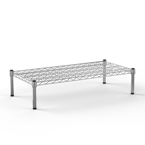 18" Deep x 36" Wide x 8" Height 1-Tier Wire Shelving Kit | NSF Commercial Storage Rack Unit - size: 18" Deep x 36" Wide