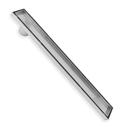 ZOIC Linear Stealth Tile Insert Floor Grate Bathroom Shower Waste Drain 304 Stainless Steel Side Outlet 31.49 Inches (800MM) - size: 31.49''(800MM)