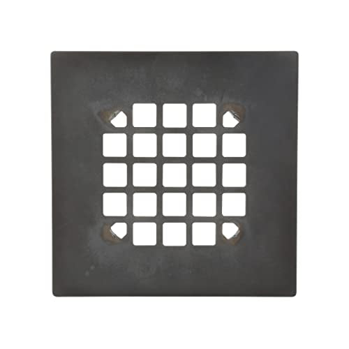 Danco 11046 Snap-In Shower Strainer & Drain Cover, Oil Rubbed Bronze - color: Oil Rubbed Bronze, size: Square [Pack of 1], style: Shower