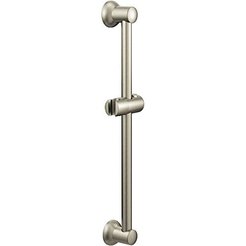 Moen A735BN Handshower 30-Inch Adjustable Slidebar Assembly, Brushed Nickel - color: Brushed Nickel