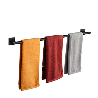 KOKOSIRI 36'' Towel Rails Bathroom Towel Bars Matte Black 36 Inch Bath Towel Holder for Washroom Kitchen Wall Stainless Steel B4005BK-L36 - color: Matte Black, size: 36-Inch