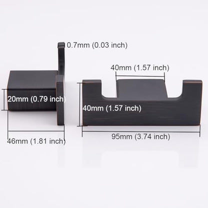 RANDOM Double Towel Hooks for Bathroom Wall Hook Heavy Duty Coat Robe Clothes Towel Sponges Hooks Holder SUS304 Stainless Steel Wall Mount Bathroom Kitchen Accessories 2 Pack Oil Rubbed Bronze - color: Double Hooks-Oil Rubbed Bronze