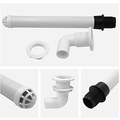 Overflow Drain Pipe, Overflow Assembly, Stable Water Flow, Strainer Pipe Tube Bathroom Pipes Fittings Universal for Yacht Cabin Bathroom Sink