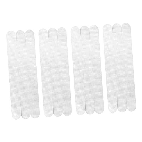 TIDTALEO 12pcs Transparent Slip Strips for Bath Safety Adhesive Bath Treads for Showers Stairs and Floors Non Slip Stickers for Bathtubs and Bathrooms - size: 12 pcs