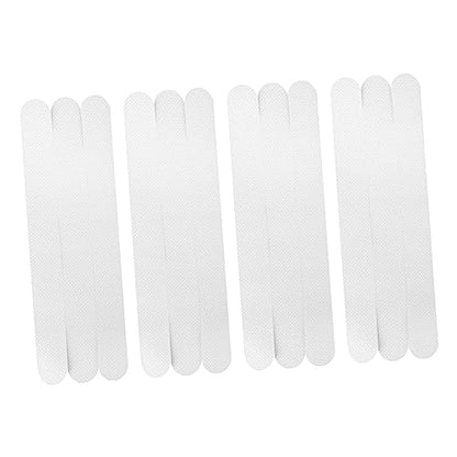 TIDTALEO 12pcs Transparent Slip Strips for Bath Safety Adhesive Bath Treads for Showers Stairs and Floors Non Slip Stickers for Bathtubs and Bathrooms - size: 12 pcs