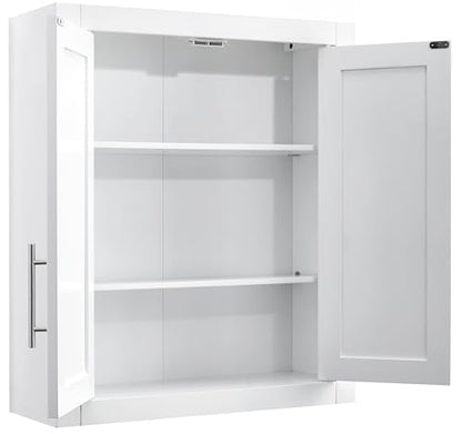 Crosley Furniture Savannah 3-Piece Wall Storage Cabinet, Cabinets for Laundry, Bathroom, Kitchen, White - color: White, style: 3-Piece Kitchen Cabinet