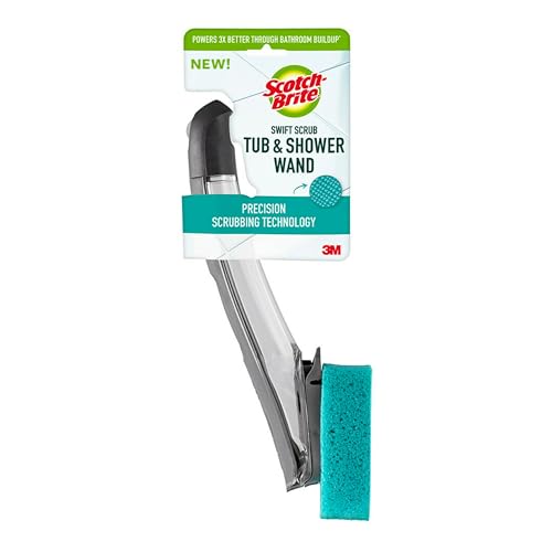 Scotch-Brite Scrub Tub & Shower Wand, Ideal for Bathroom Buildup, Glass Door, Shower and Bath Cleaner, Soap Scum Remover, 1 Wand - size: 1 Pack