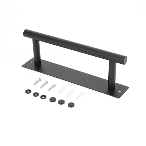 NearMoon Self Adhesive Hand Towel Holder/Towel Ring, Stainless Steel Hand Towel Bar Rustproof Stick on Wall-Towel Rack for Bathroom/Kitchen, Sticky and Wall Mounted (1, Matte Black) - color: Matte Black