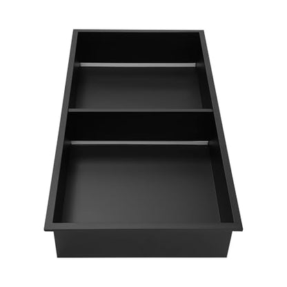 12x 24n Stainless Steel Shower Niche with LED Light, Black No Tile Needed Wall Niche with 2-Tier Shelves, Recessed Shower Shelf for Bathroom Storage, IP44 (12 * 24in LED) - size: 12*24in LED