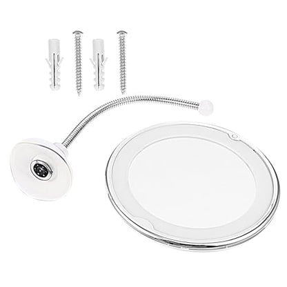 ARTIBETTER 10x Magnifying Makeup Mirror with LED Light and Strong Suction Cup, 8-inch Bathroom Vanity Mirror for Personal Care and Cosmetics Application