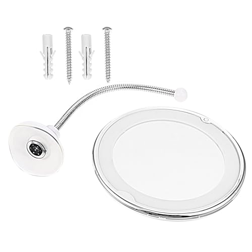 ARTIBETTER 10x Magnifying Makeup Mirror with LED Light and Strong Suction Cup, 8-inch Bathroom Vanity Mirror for Personal Care and Cosmetics Application