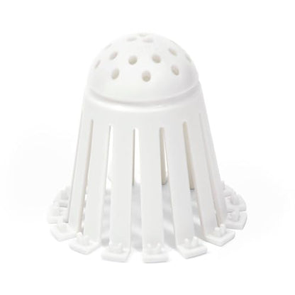 TubShroom Toss 21pk Disposable Bath Tub Drain Strainers - Hair Catcher Snare for Shower Bathtub to Prevent Clogged Drains, Traps Human and Pet Hair, One Year Supply (White) - color: White
