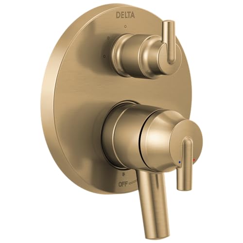Delta Faucet Trinsic 17 Series 3-Setting Integrated Diverter Valve Trim Kit, Gold Diverter Valve Trim Kit, Shower Trim Kit, Champagne Bronze T27859-CZ (Valve Not Included) - color: Champagne Bronze