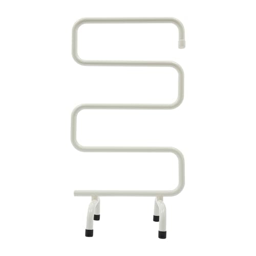 Electric Towel Warmer S-Shaped Heated Towel Rack Freestanding for Bathroom, Constant Temperature Control White