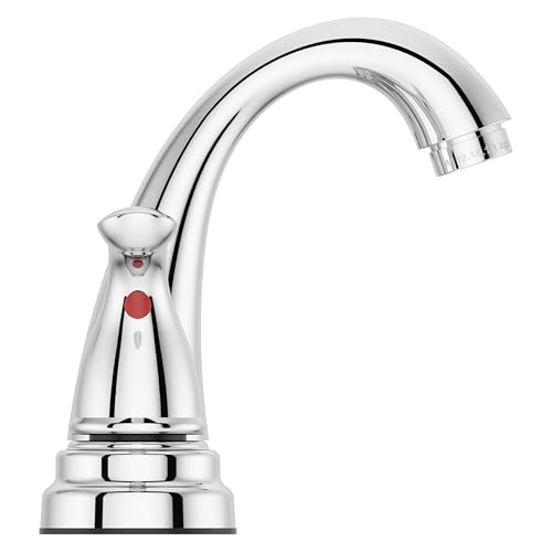 Pfister LG1487000 Pfirst Series 2-Handle 4" Centerset Bathroom Touch on Faucets, 1 Pack, Polished Chrome - color: Polished Chrome